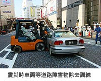 写真：震災車両等道路障害物除去訓練2