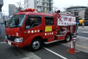 写真：消防車