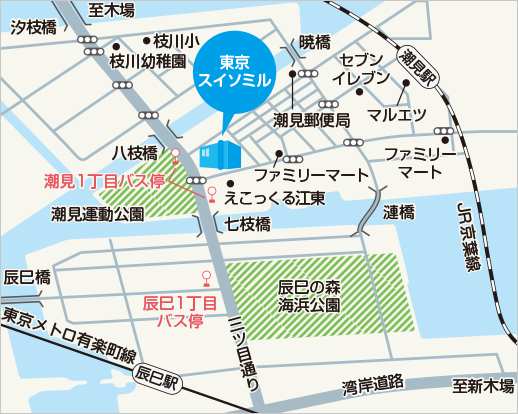 地図：東京スイソミル