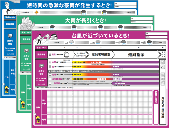 マイタイムラインシート3種類