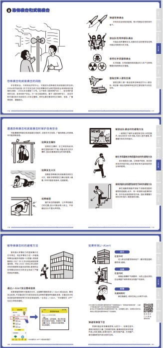 東京防災抜粋テロ・武力攻撃簡体字版